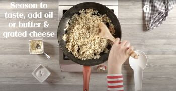 Risotto aux champignons aux cèpes, risotto italien  de cuocere - 2 portions