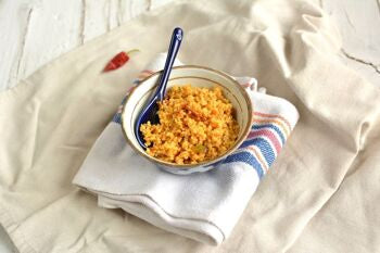 Couscous aux herbes, légumes et épices délicates - Couscous italien prêt à cuire avec assaisonnement - 2 portions