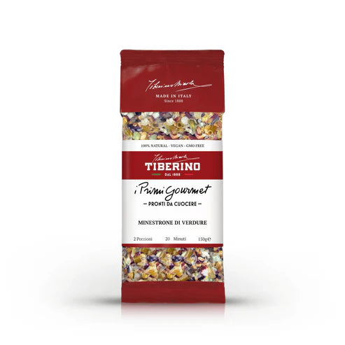 "Minestrone" - Soupe de légumes traditionelle, aux légumes, légumes secs et tubettini (type de pâtes italiennes)