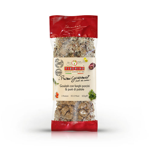 Goulasch vegan aux cèpes et à la purée de pommes de terre
